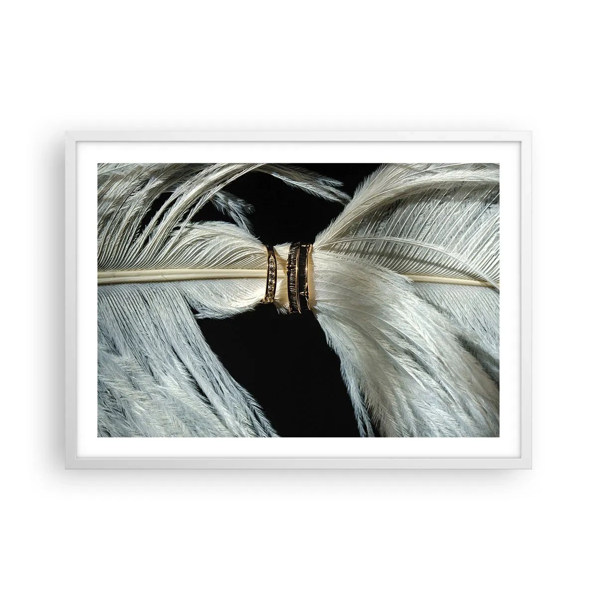 Poster in white frmae - …and I won't Leave You… - 70x50 cm