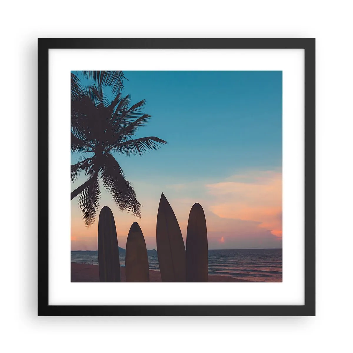 Poster in black frame - Tomorrow Will Be Fun Too - 40x40 cm