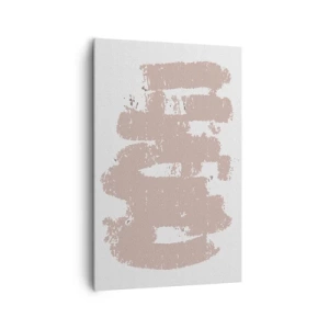 Canvas picture - Abstract in Delicate Pink - 80x120 cm