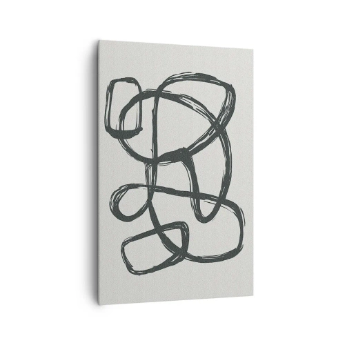 Canvas picture - Abstract in Loops - 80x120 cm