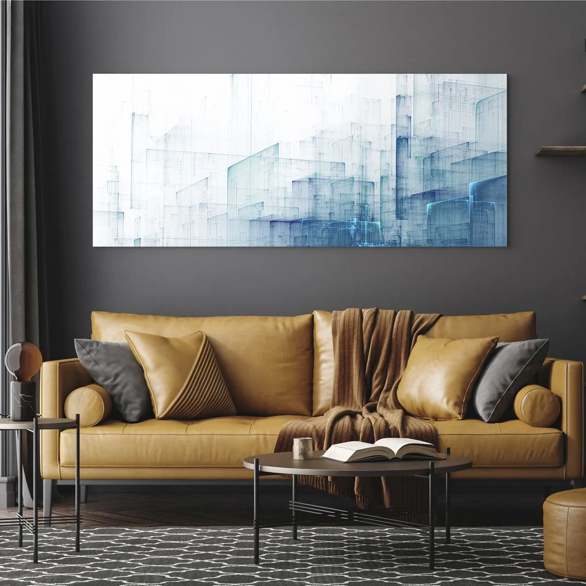 Glass picture - And There Was Space - 120x50 cm
