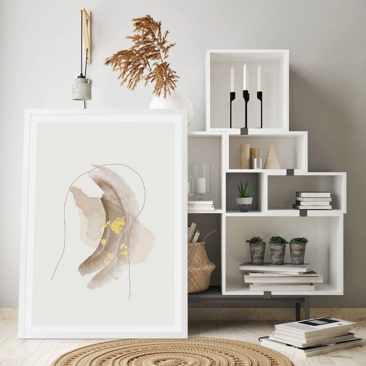 Poster in white frmae - Encountered in Space - 61x91 cm