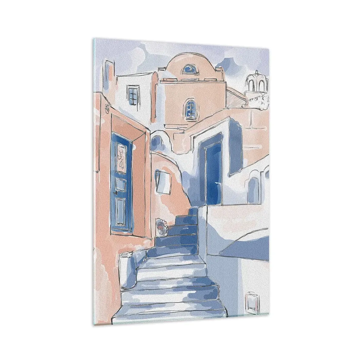 Glass picture - Exotic City - 80x120 cm