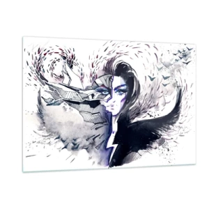 Glass picture - Demonic and Beautiful - 120x80 cm