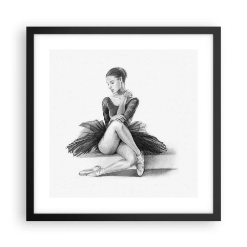 Poster in black frame - Enchanted by a Dance - 40x40 cm