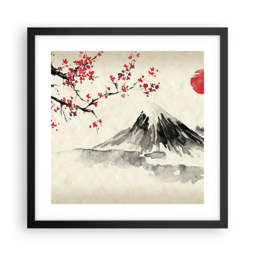 Poster in black frame - Love Japan - 40x40 cm