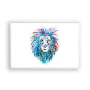 Poster in white frmae - Electrifying Aura - 91x61 cm