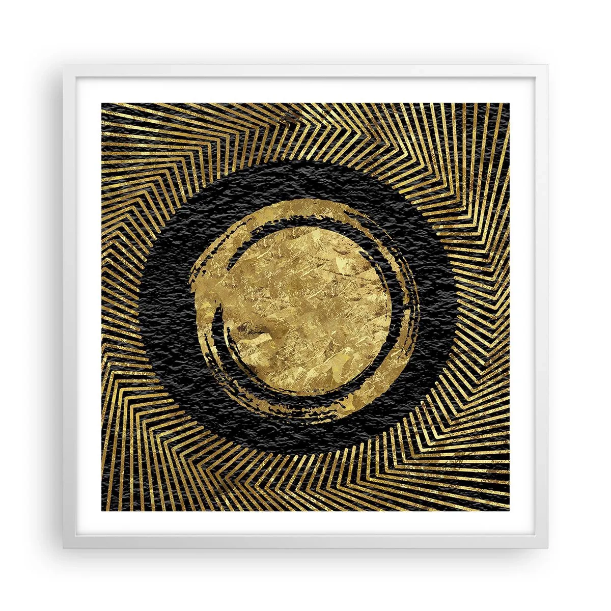 Poster in white frmae - Composition Glamour - 60x60 cm