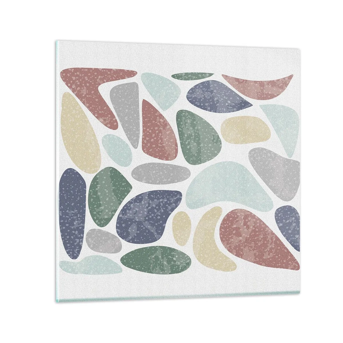 Glass picture - Mosaic of Powdered Colours - 40x40 cm