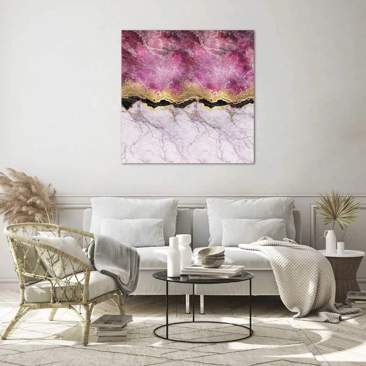 Glass picture - On the Border - 50x50 cm