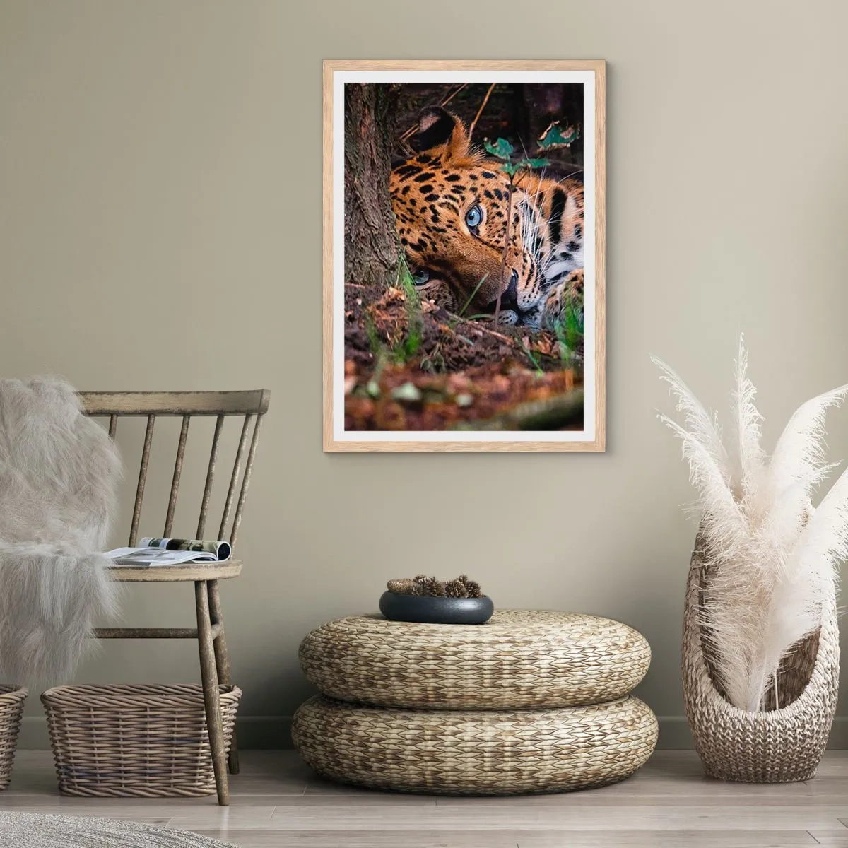 Poster in light oak frame - Trust Me - 40x50 cm