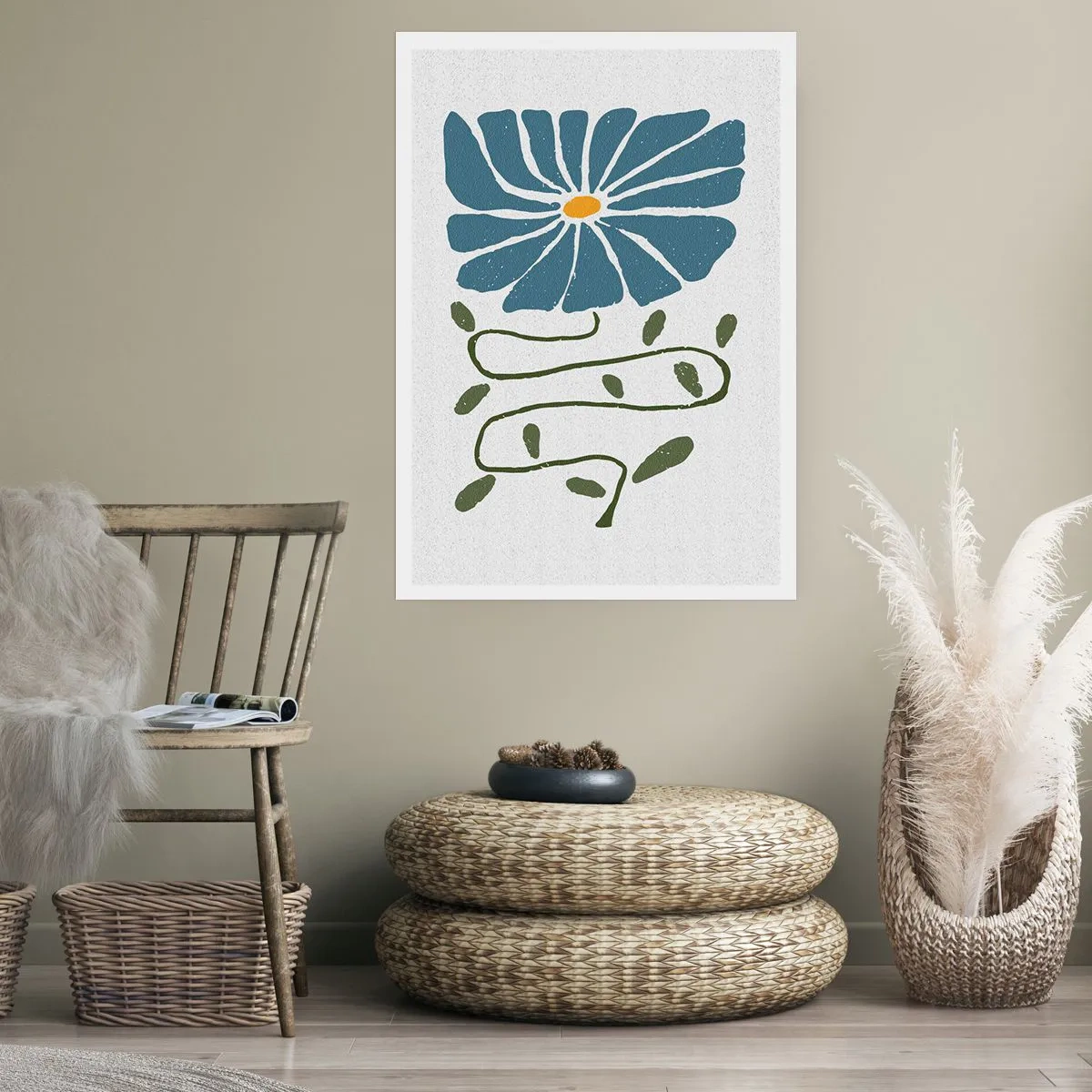 Poster - Twig to Flower - 70x100 cm