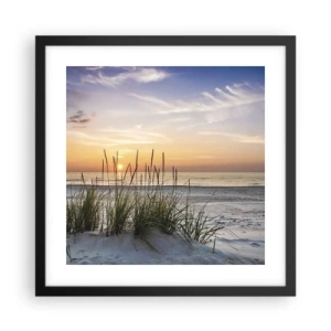 Poster in black frame - Look, Think, Feel - 40x40 cm