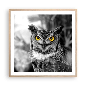 Poster in light oak frame - Nothing Can Hide - 60x60 cm