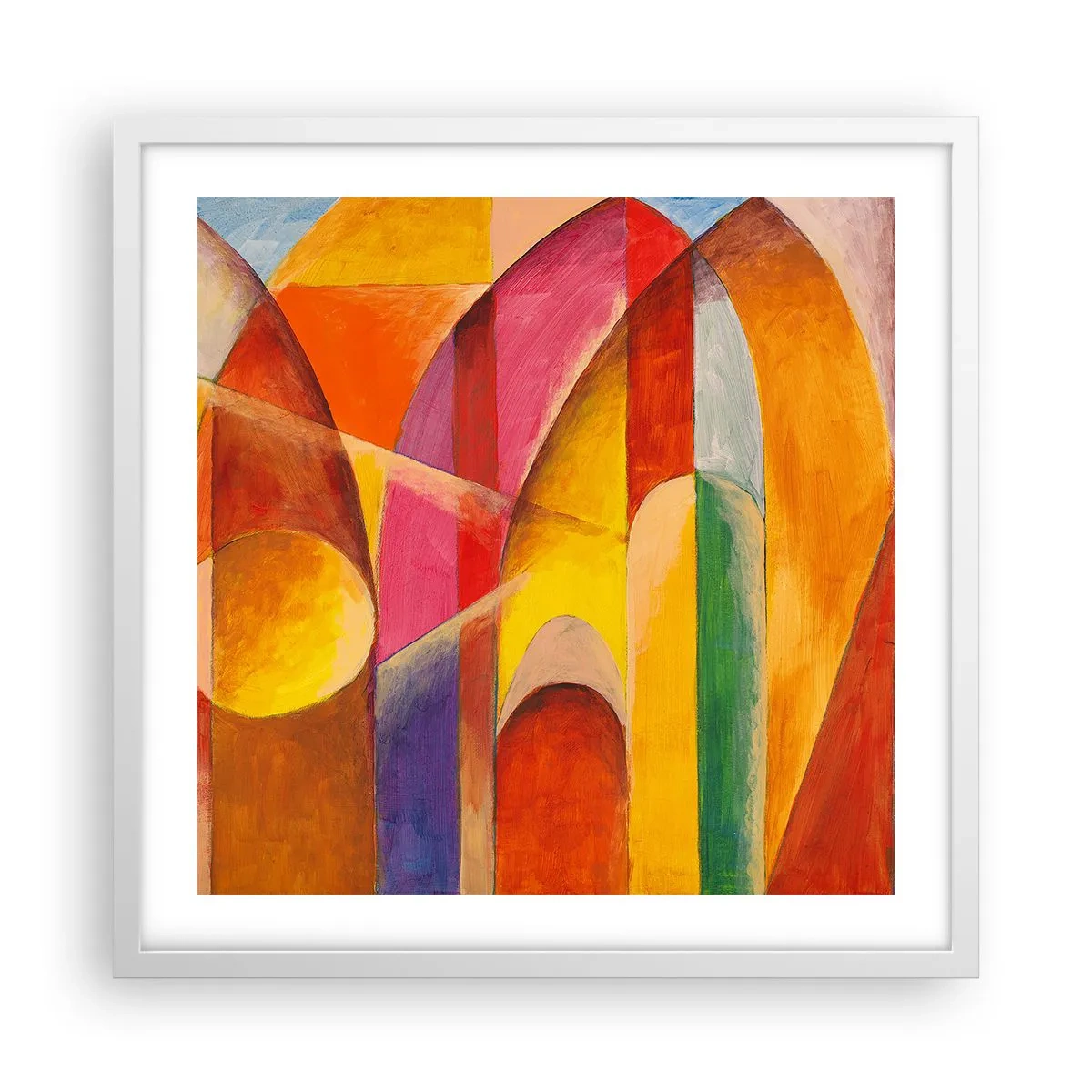 Poster in white frmae - Cathedral of the Sun - 50x50 cm