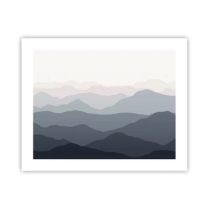 Poster - Mountain Waves - 50x40 cm