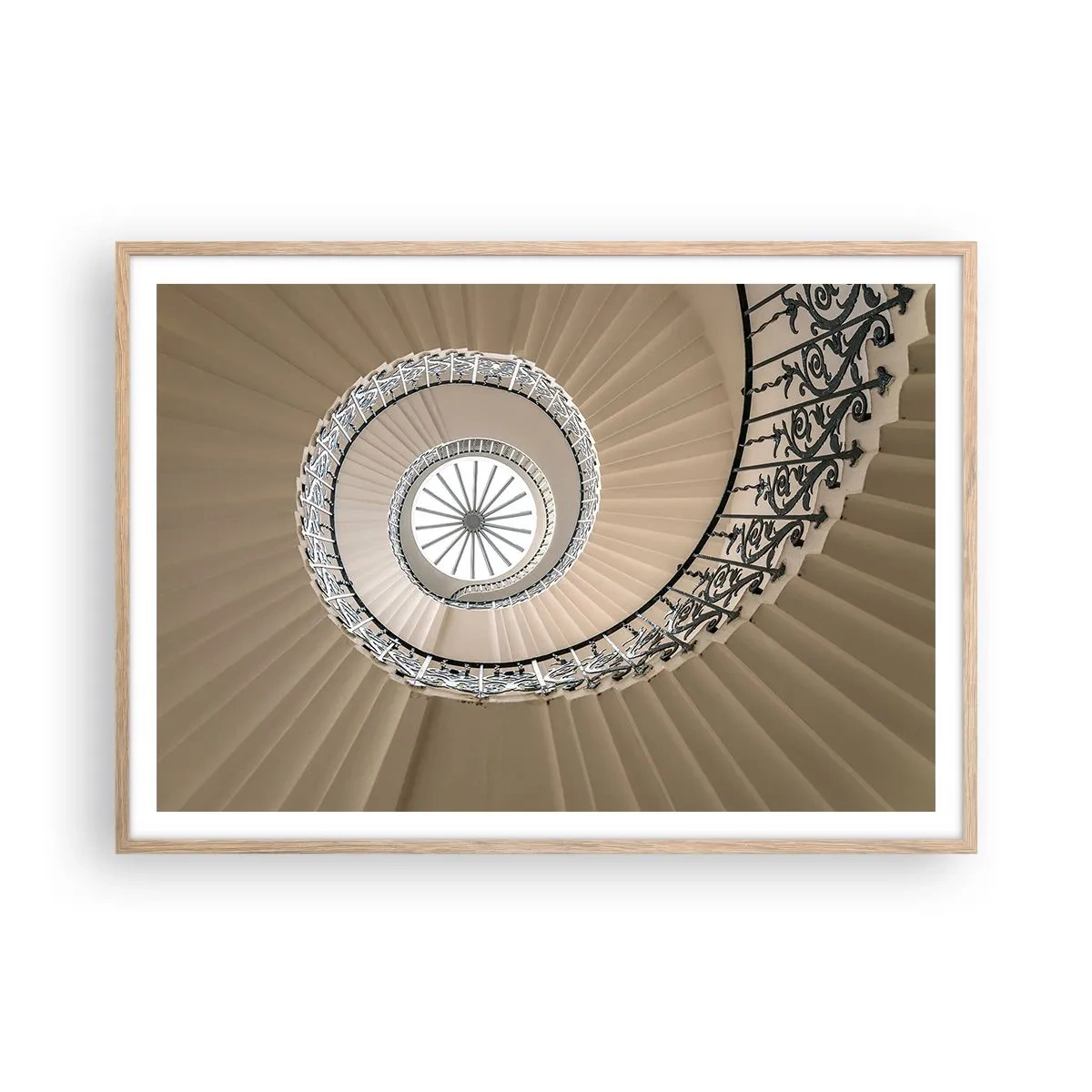 Poster in light oak frame - Inside the Shell - 100x70 cm