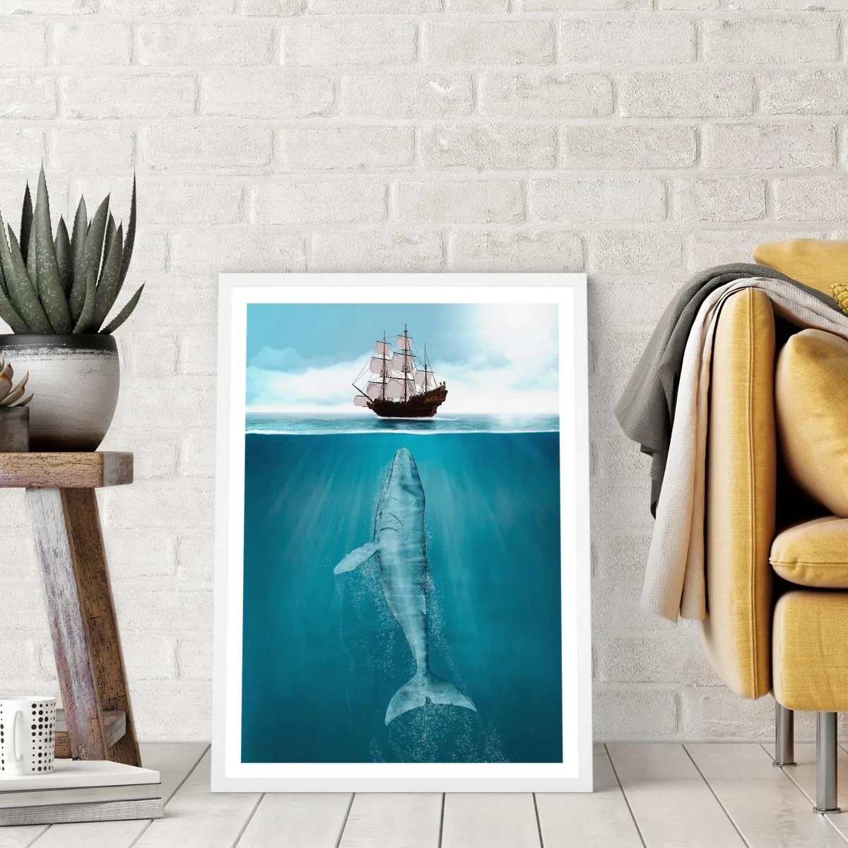 Poster in white frmae - Better Not to Know - 30x40 cm