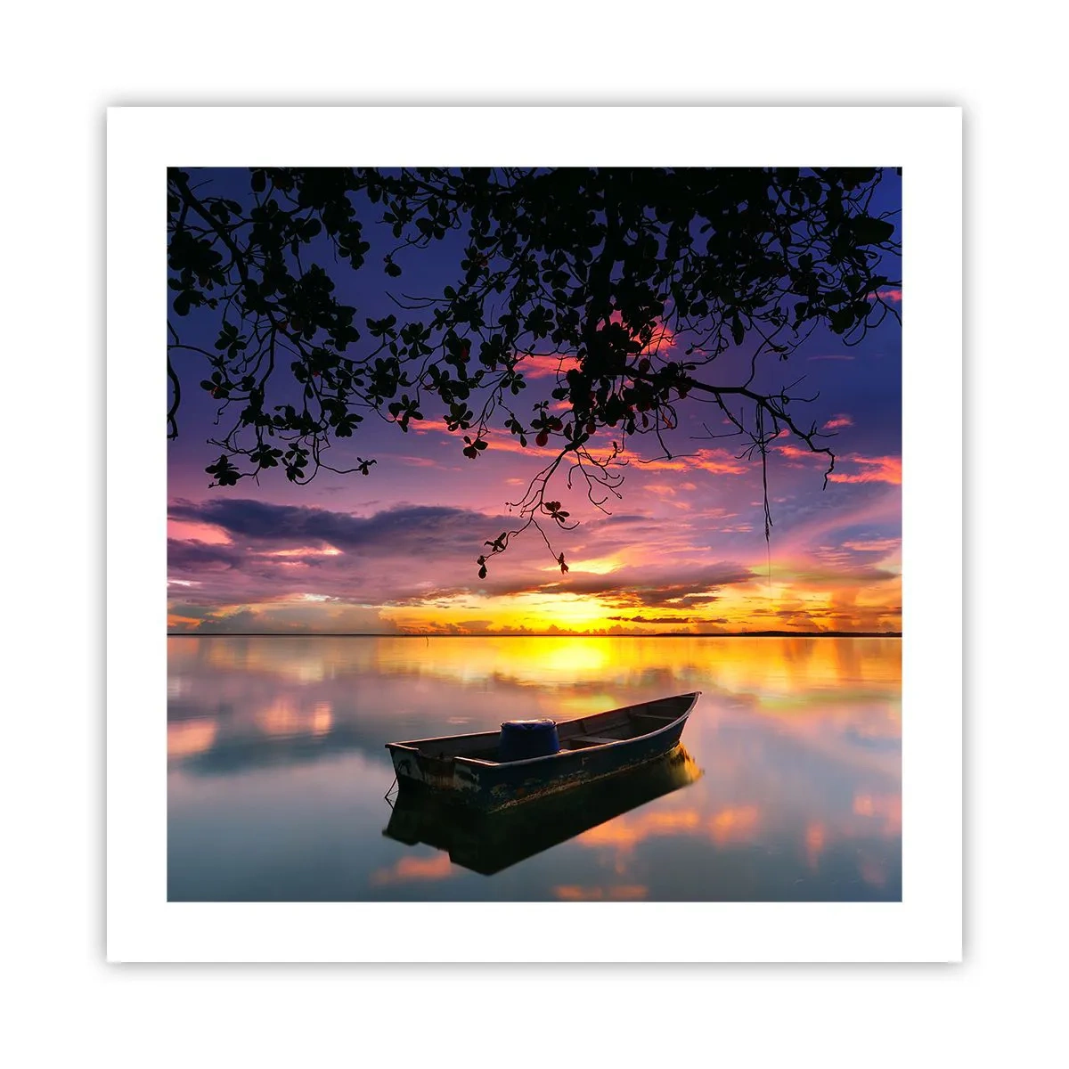 Poster - Serenity of the Lake - 50x50 cm