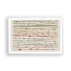 Poster in white frmae - Musical Colour Notation - 91x61 cm