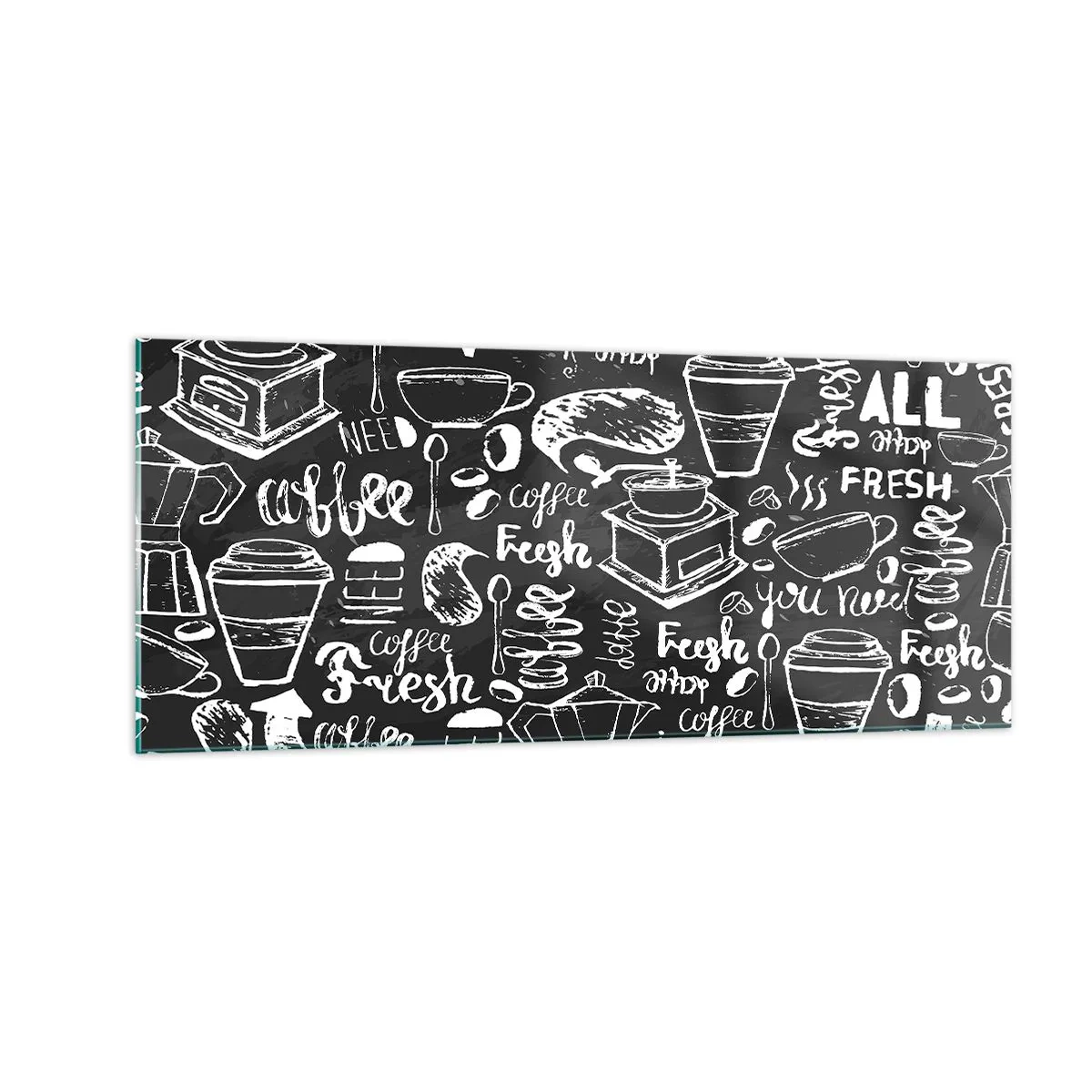 Glass picture - All You Need Is… - 100x40 cm