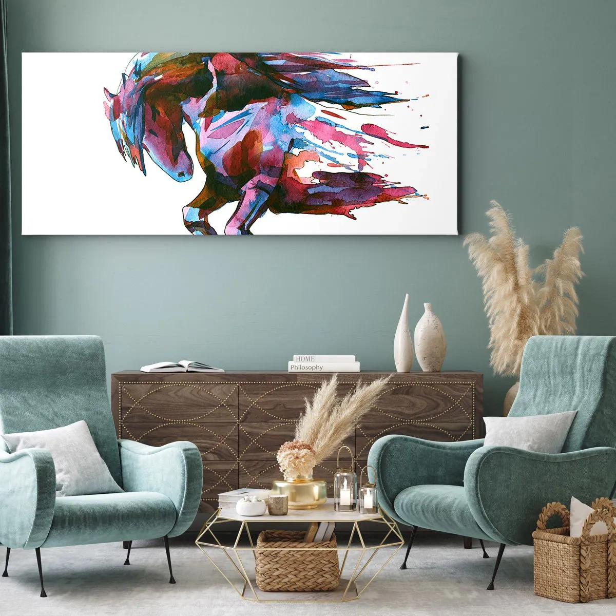 Canvas picture - In Elation - 100x40 cm