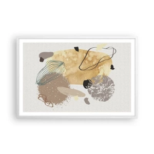 Poster in white frmae - Applied Splashing - 91x61 cm