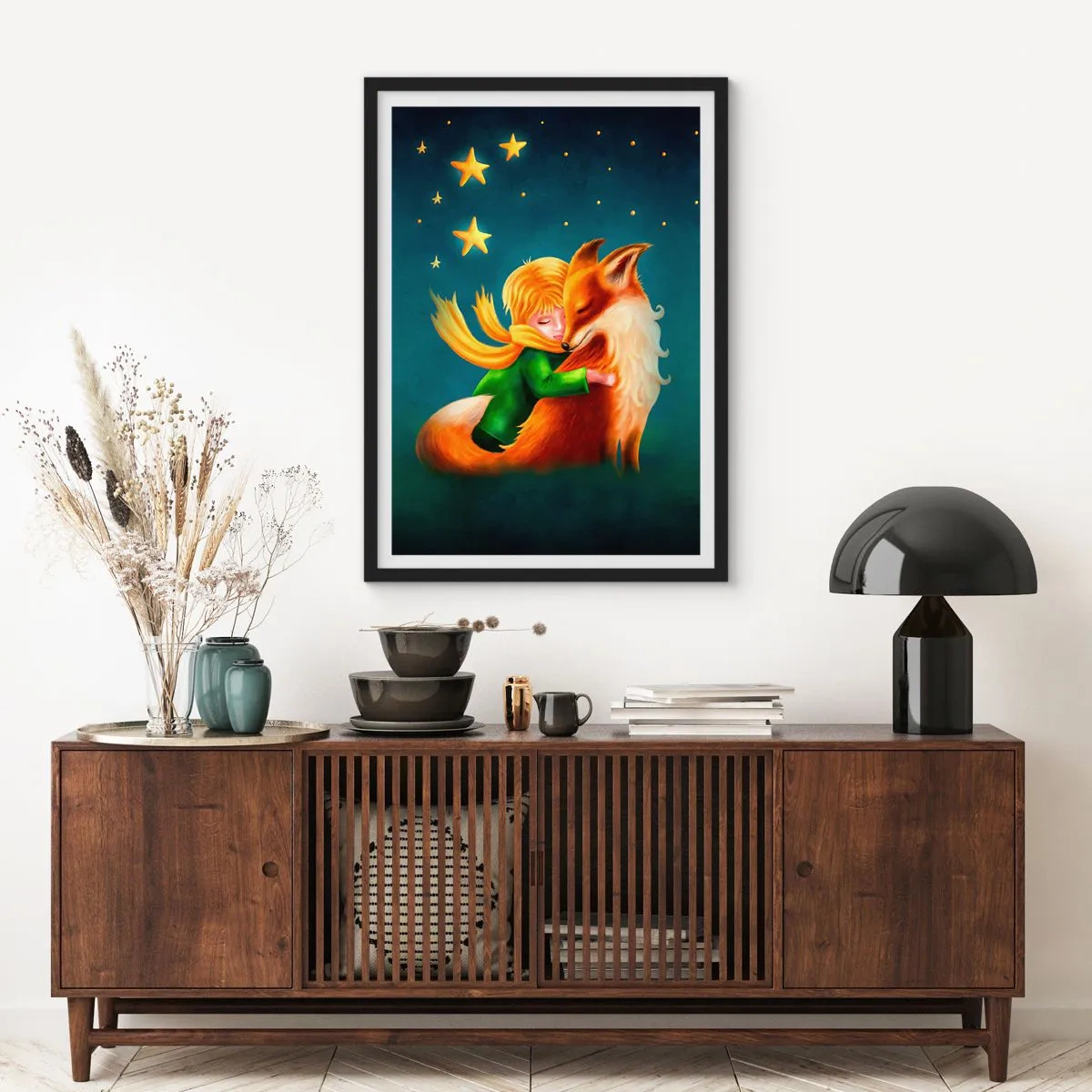 Poster in black frame - Little Prince - 61x91 cm