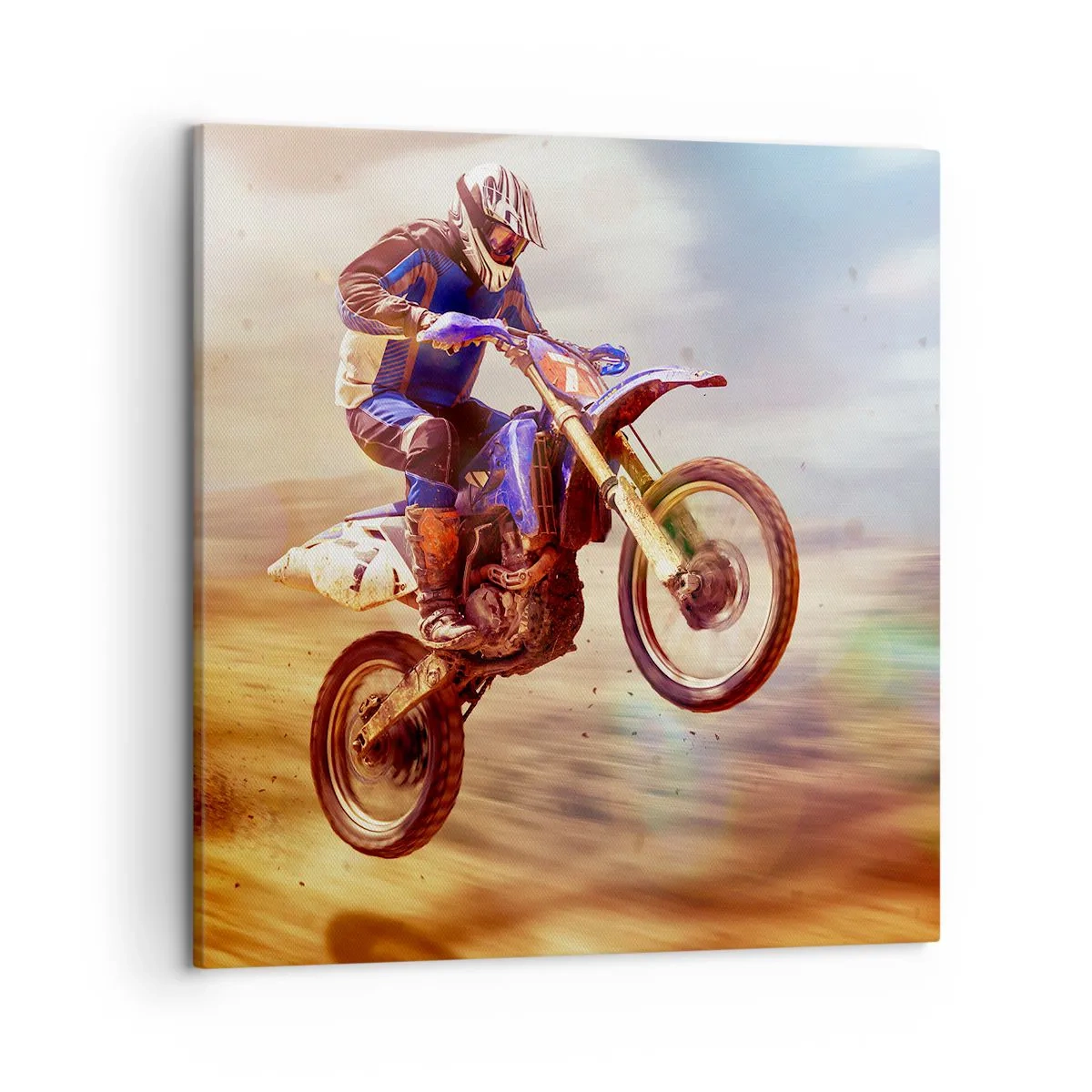 Canvas picture - Motorcycle Dizziness - 50x50 cm