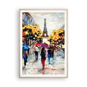 Poster in light oak frame - Especially Beautiful in Autumn - 70x100 cm