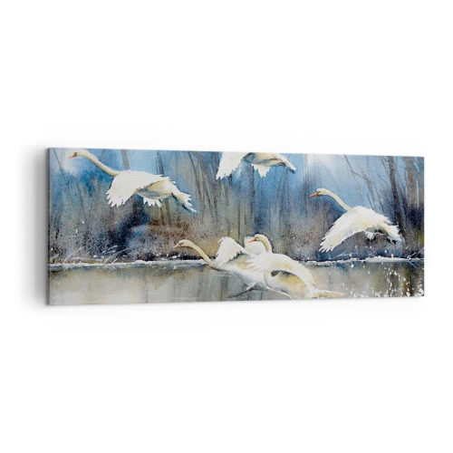 Canvas picture - Like in a Fairy Tale about Wild Swans - 140x50 cm