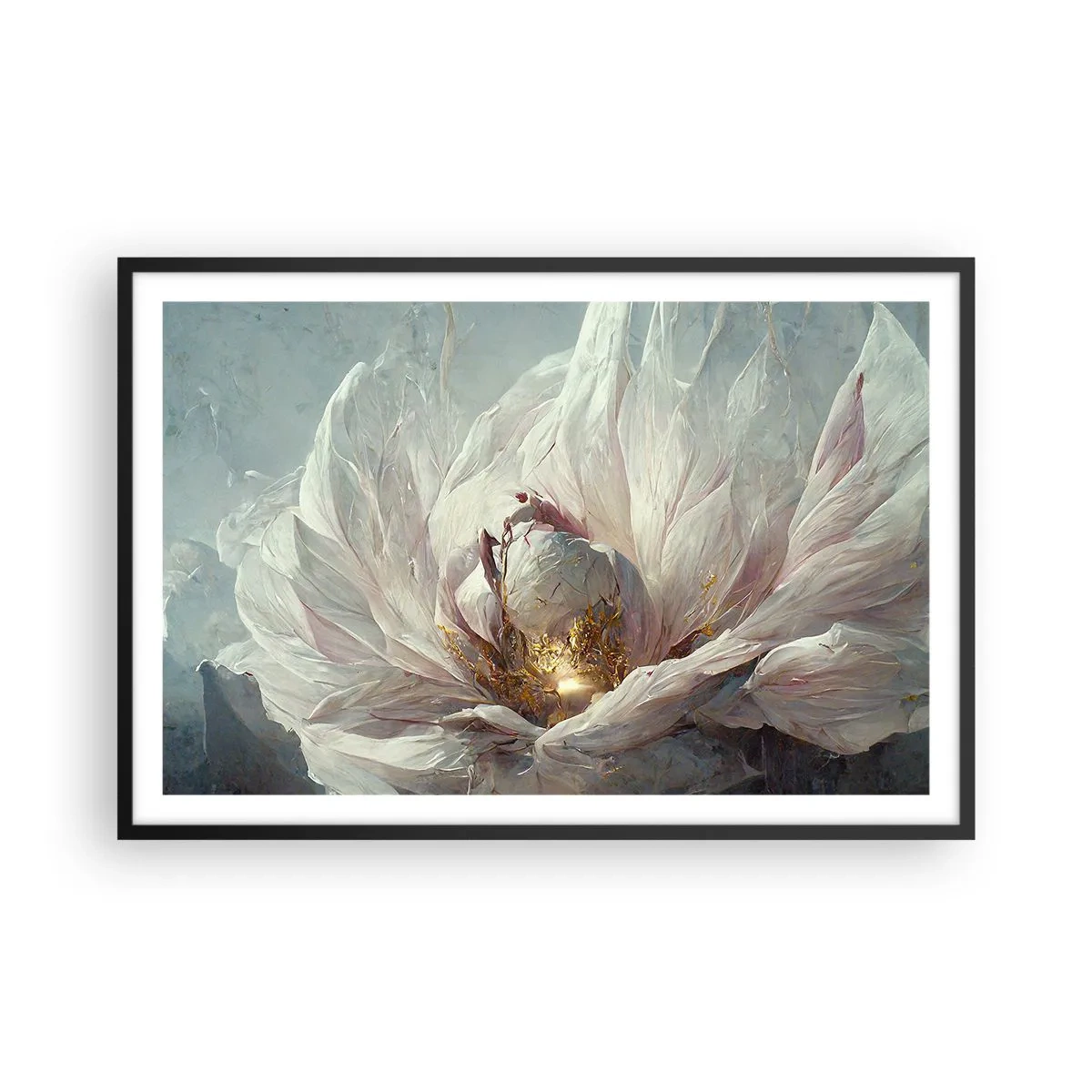 Poster in black frame - It Blooms Once Every Hunderd Years - 91x61 cm