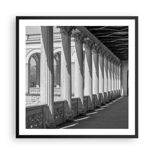 Poster in black frame - Sunny Arcade - 60x60 cm