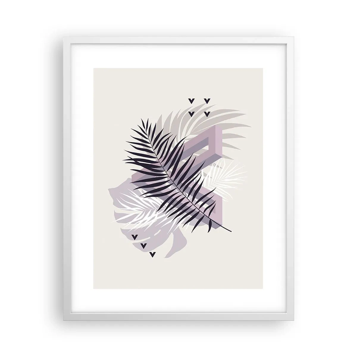 Poster in white frmae - Shadow of a Shadow - 40x50 cm