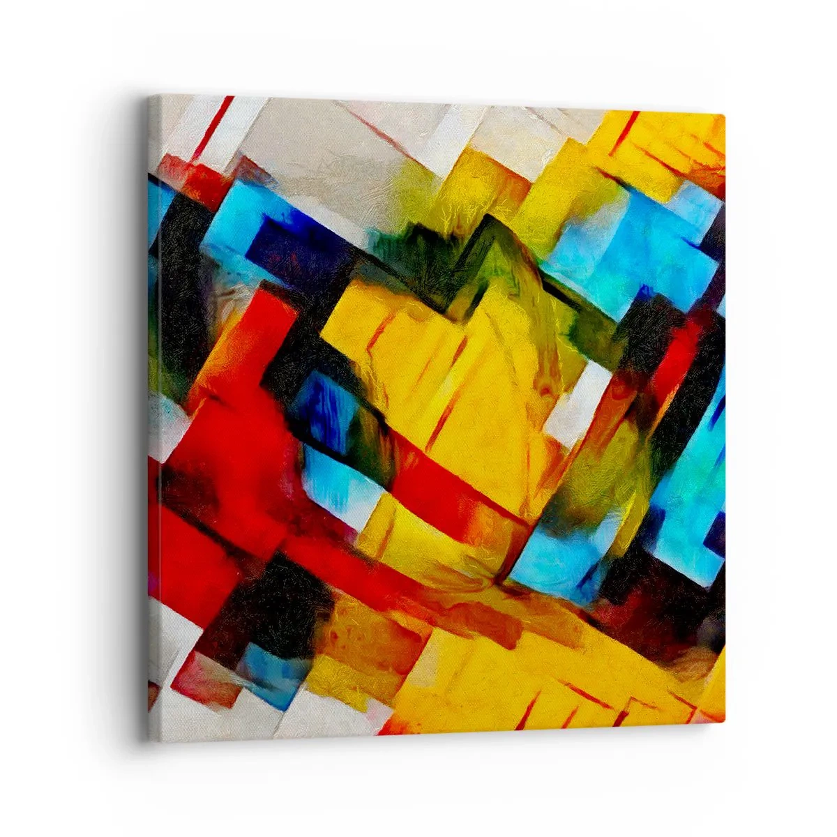 Canvas picture - Colourful Quilt - 30x30 cm