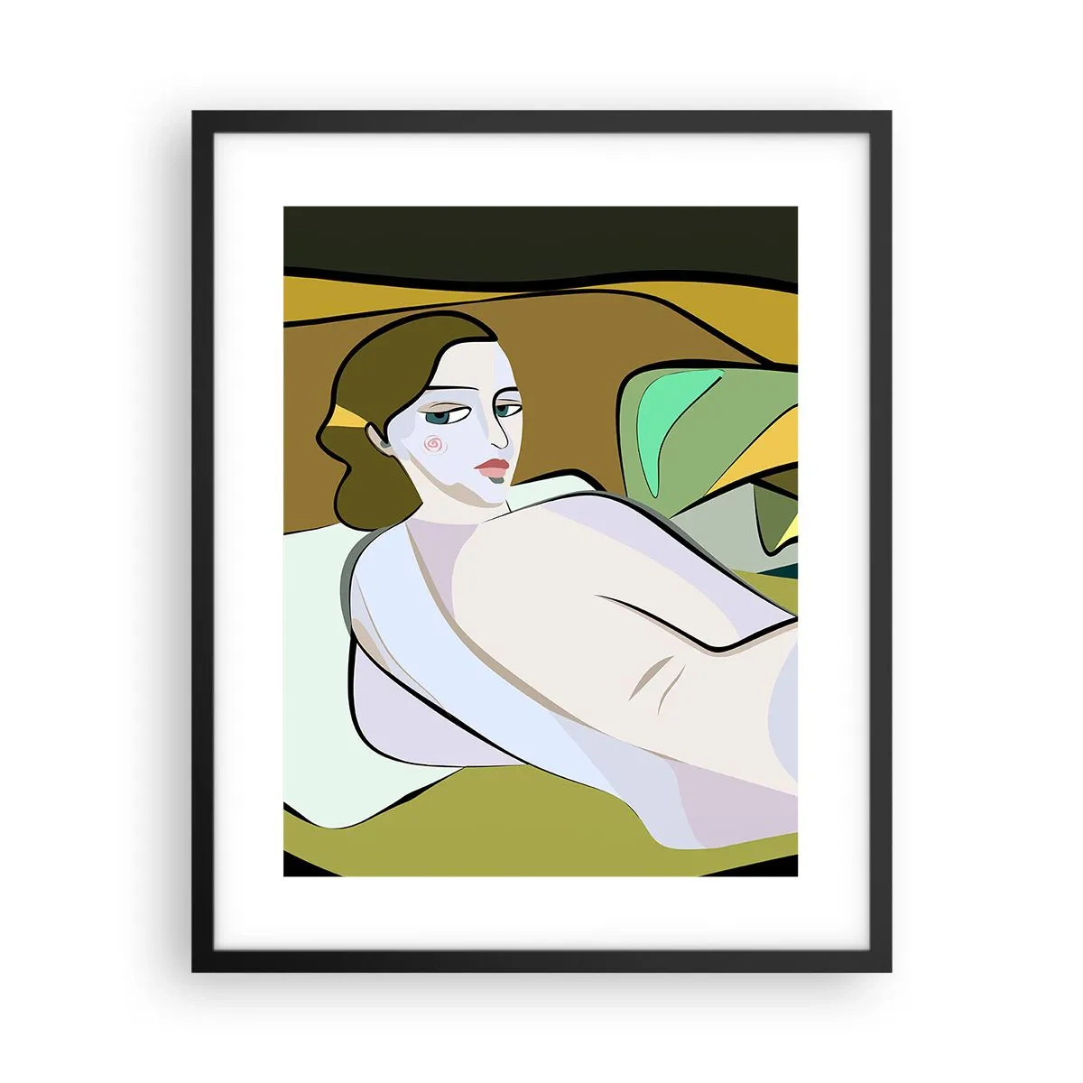 Poster in black frame - Intimate Portrait - 40x50 cm