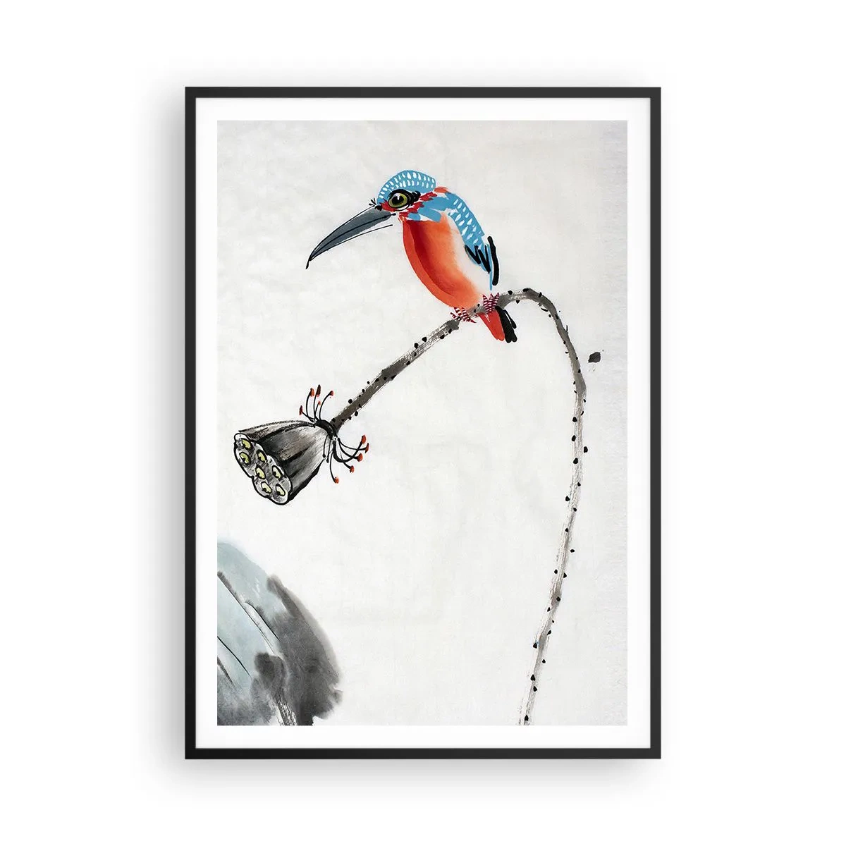 Poster in black frame - Life of a Meadow - 70x100 cm