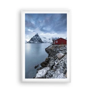 Poster in white frmae - Scandinavian Retreat - 61x91 cm