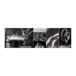 Photo Wallpaper Sample Premium Canvas - Pulse of Music - Music, A musical instrument, Drum - 100x30 cm