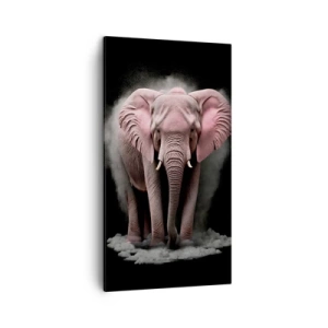 Canvas picture - Don't Think About a Pink Elephant! - 45x80 cm