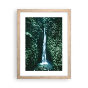 Poster in light oak frame - Tropical Spring - 30x40 cm