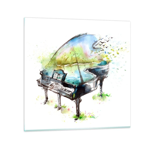 Glass picture - Enchanted in Music - 70x70 cm