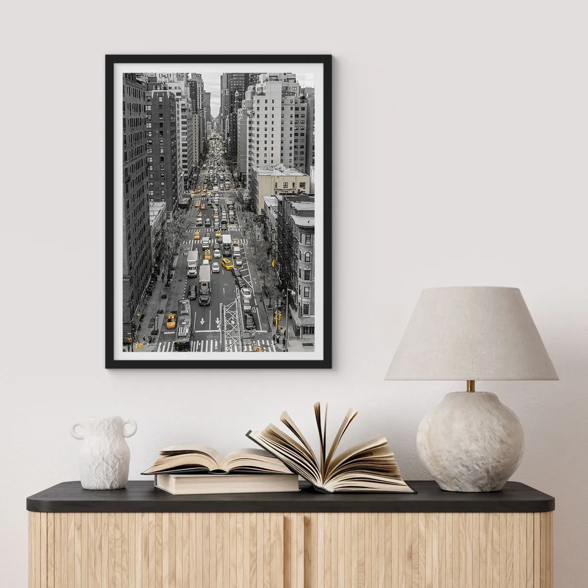 Poster in black frame - New York Life - 40x50 cm