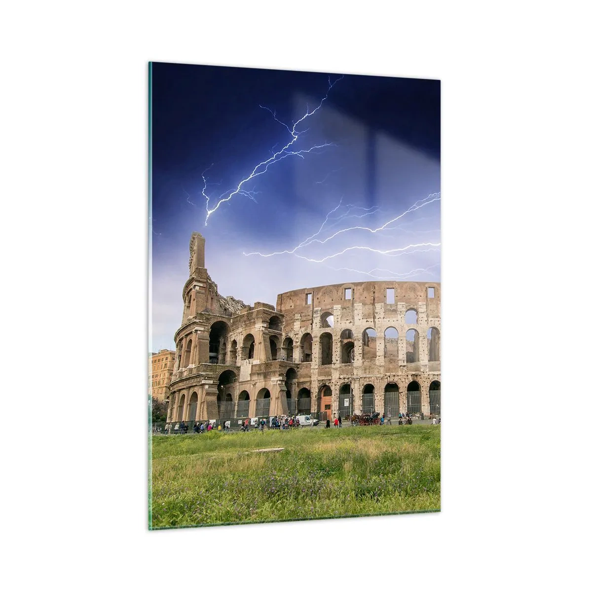 Glass picture - Battle Arena - 50x70 cm