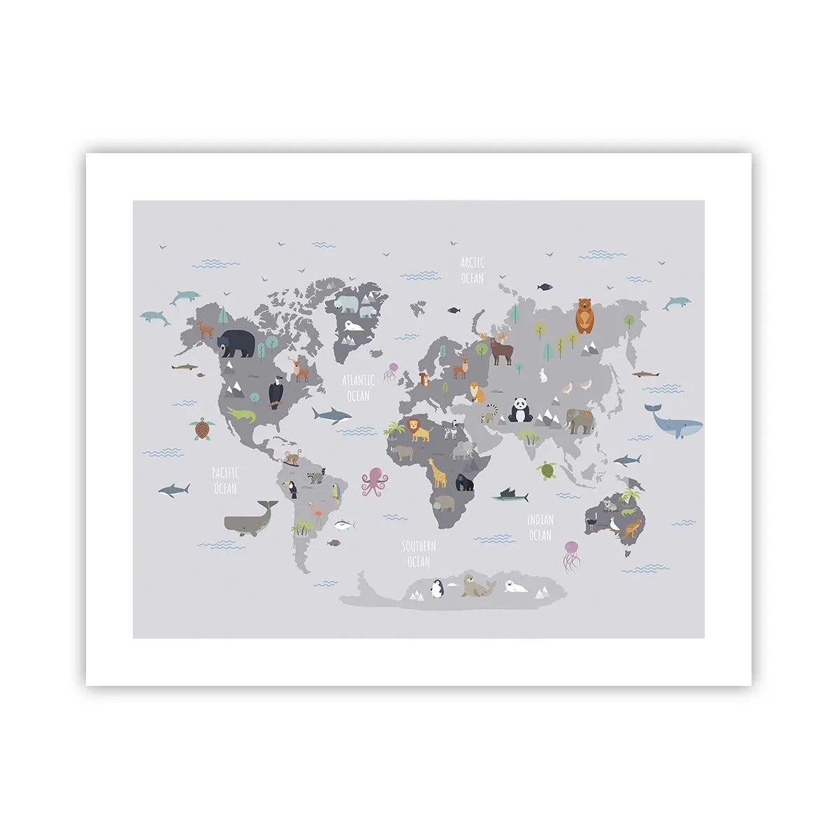 Poster - Tell Me Where You Are From - 50x40 cm