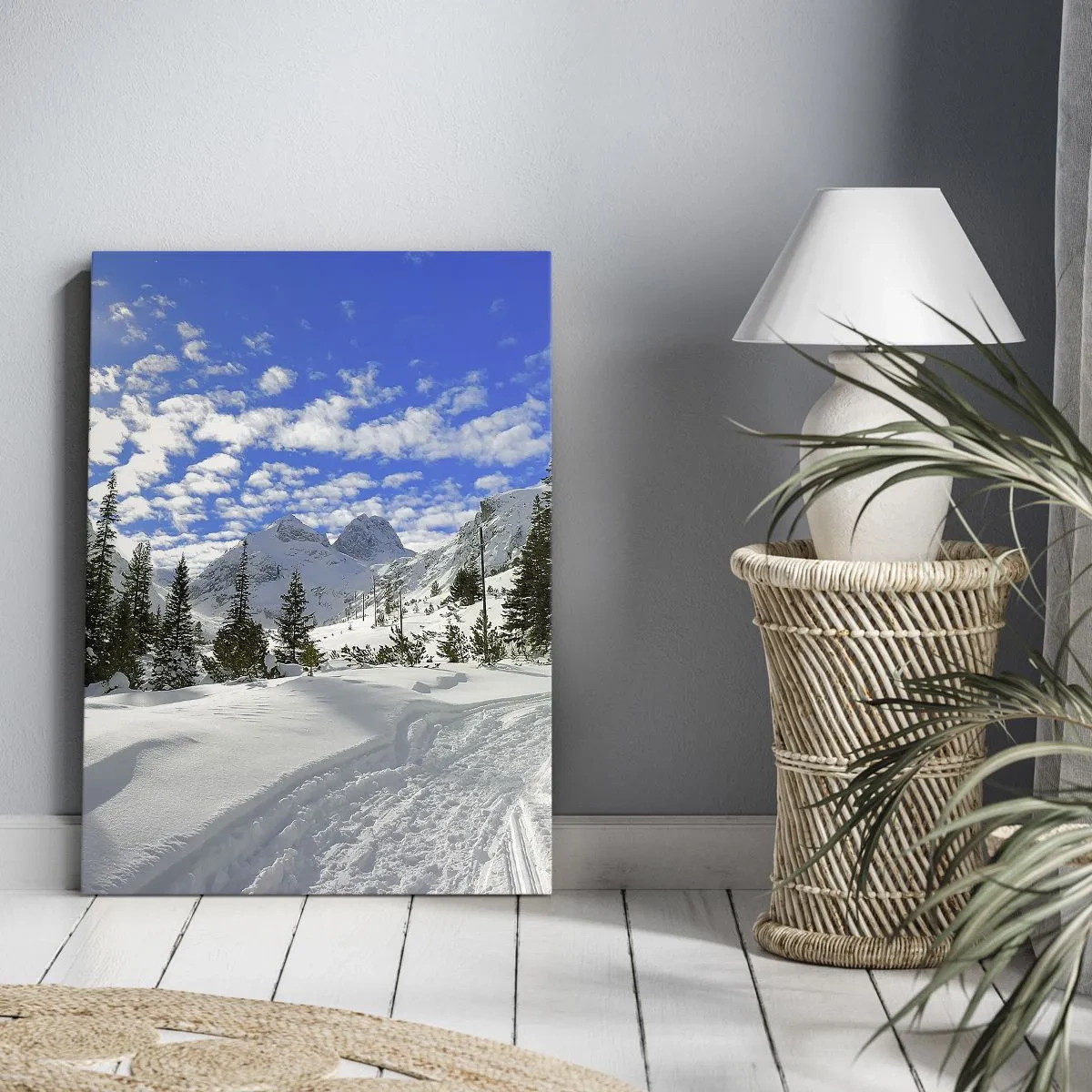 Canvas picture - In Snow and in the Sun - 45x80 cm