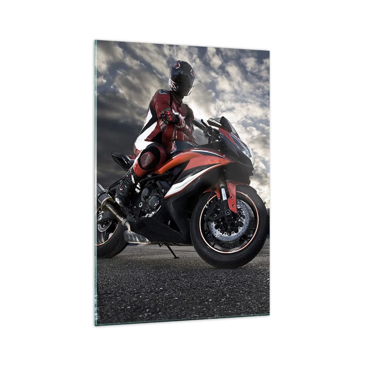 Glass picture - Dark Rider - 70x100 cm