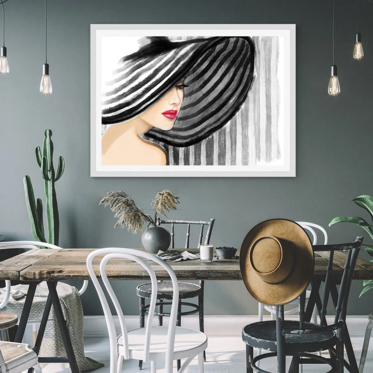 Poster in white frmae - Where Can I Find You? - 40x30 cm