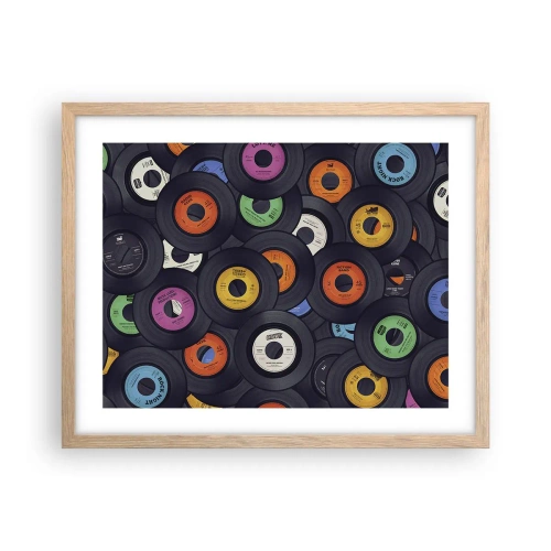 Poster in light oak frame - Colours of Classics - 50x40 cm
