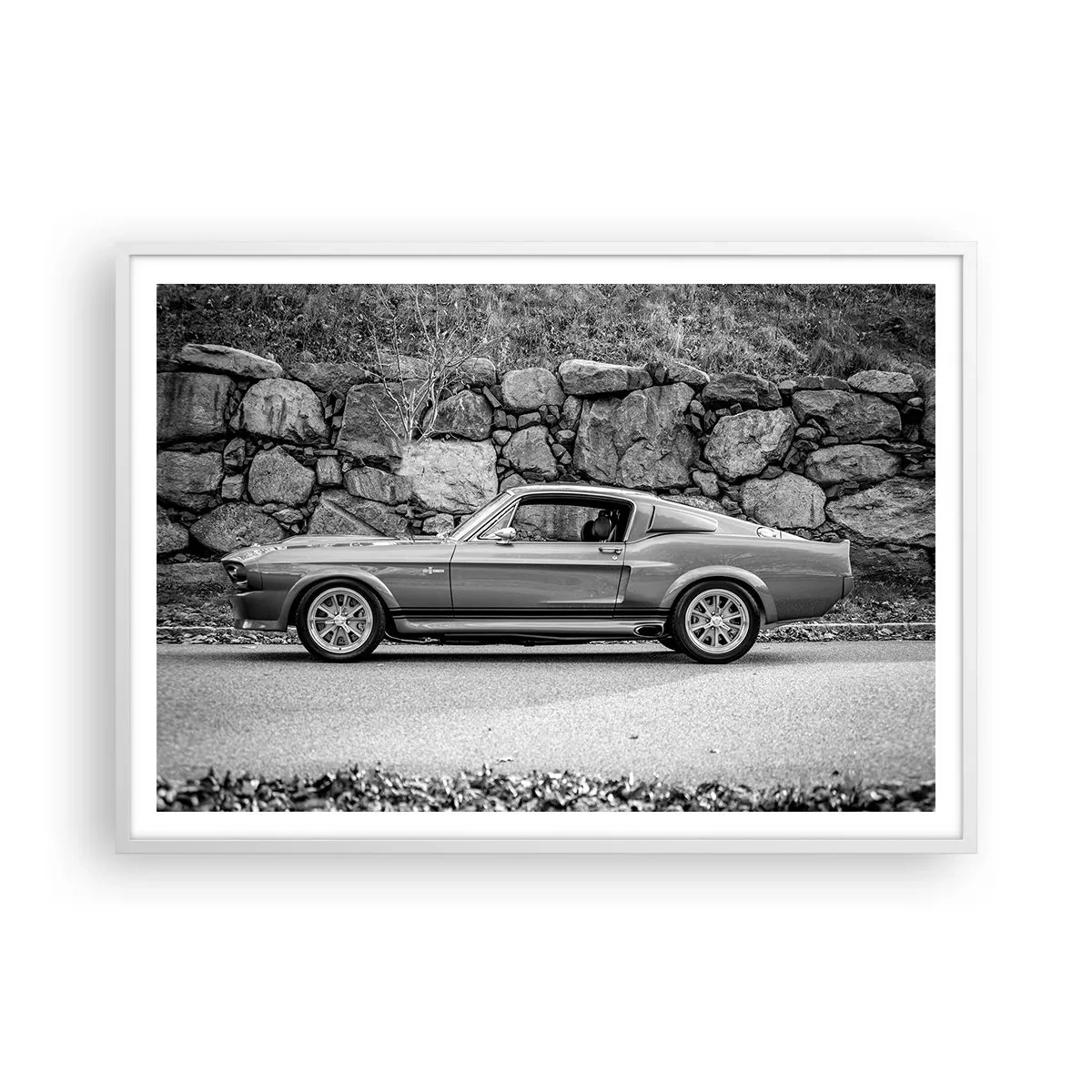 Poster in white frmae - Legend of the 60-ies - 100x70 cm